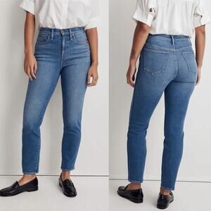 Madewell Stovepipe Straight Leg Jeans in Leaside Wash Size 25 Blue